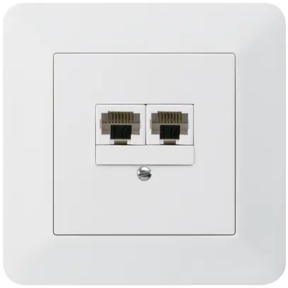 Scatola INC kallysto.trend 2×RJ45u separato bianco 