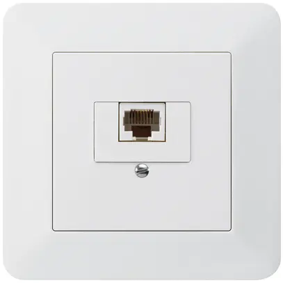 Presa di raccordo INC kallysto.trend 1×RJ45u bianco 