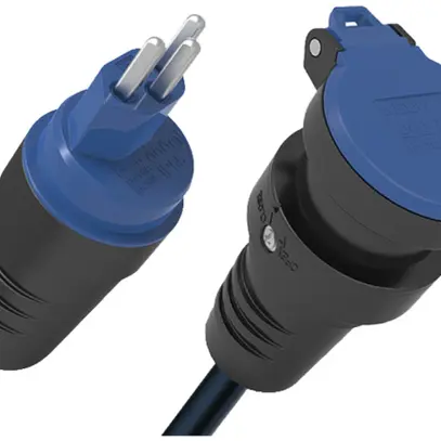 Rallonge ELBRO T23/T23 H07RN-F3G2.5mm² GDV 10m IP55 noir 