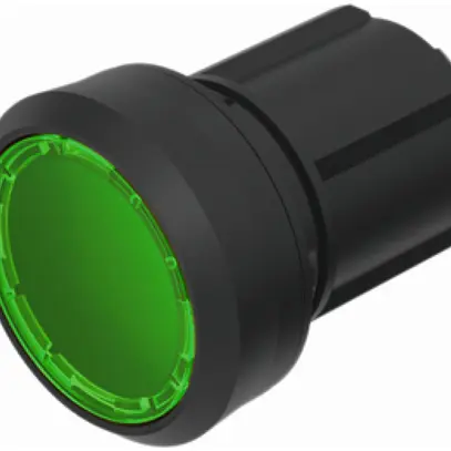 EB-Signallampe EAO45, grün Frontlicht Ring schwarz 