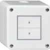 Pulsante per tapparelle AP robusto IP55 bianco con 2 tasti di comando 