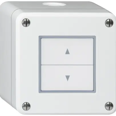 Pulsante per tapparelle AP robusto IP55 bianco con 2 tasti di comando 