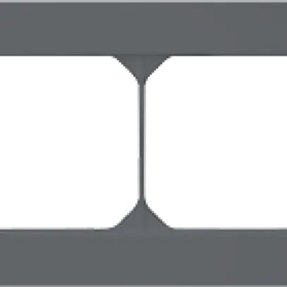 Intestazione INC kallysto.trend 1×4 antracite orizzontale 