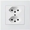 Prise ENC kallysto.pro 2×T13 blanc 