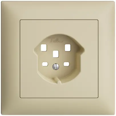 Kit frontale EDIZIOdue vanille 88×88mm 1×T25 