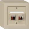 Presa AP audio kallysto 2×beige morsetto per 2 altoparlante 