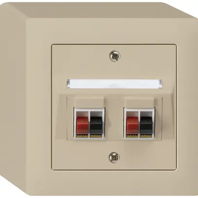 Presa AP audio kallysto 2×beige morsetto per 2 altoparlante 