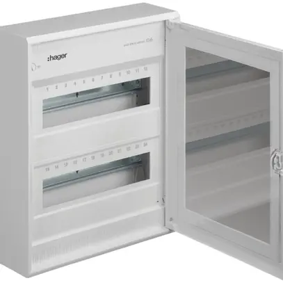 Distributeur tehalit 24 modules gris clair 