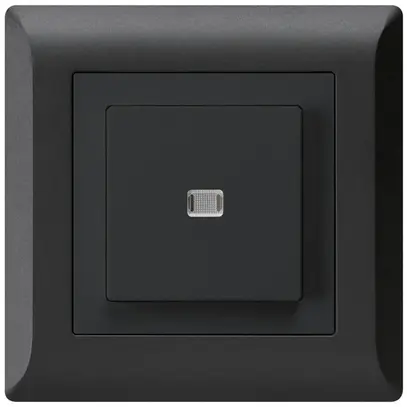 Interruttore pulsante luminoso INC kallysto.line 6/1P nero 