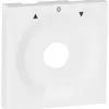 Placca front.p.interr.rotativo bianco ACC-0-CHIUS 