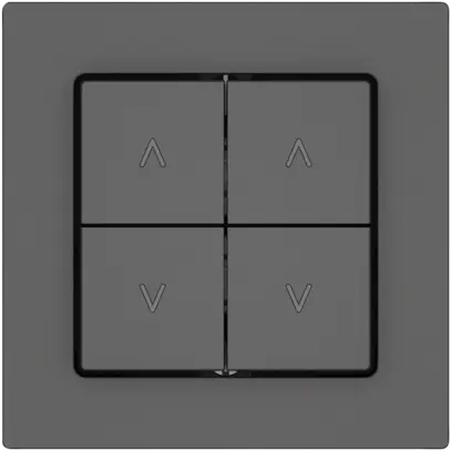 Interrupteur pour stores EDIZIO.liv SNAPFIX® 10A 250V 4 touches 2 canaux grf 