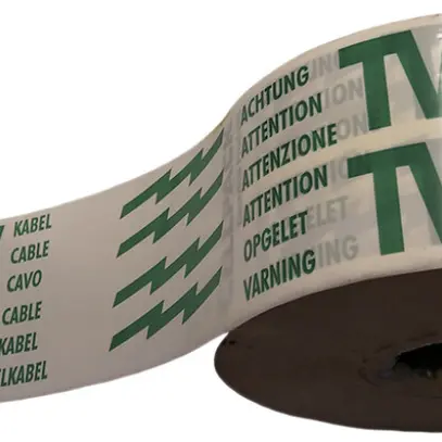 Ruban d'avertissement Cellpack câble TV vert 