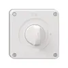 Couvercle NEVO, p.interrupteur rotatif a.manette, a.joint noir, blanc 
