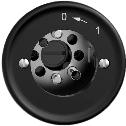 Contatto rotativo INC 0<1/1P STANDARDdue nero per serrat.s.cil. 