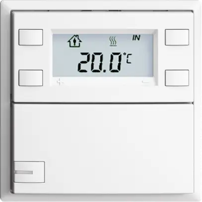 Poussoir RTH ENC KNX 1× EDIZIOdue F blanc, avec LED RGB 