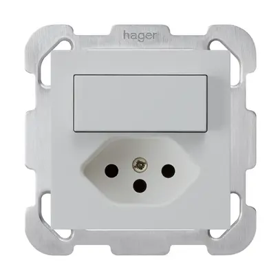 UP-Kombination 3/1P+T13 hellgrau kallysto mit Befestigungsplatte 