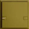 Poussoir ENC KNX 1× EDIZIOdue colore olive RGB avec LED 