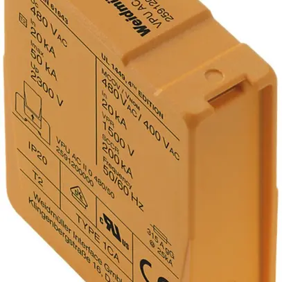 Scaricatore di ricambio Weidmüller VPU AC II 0 480/50 