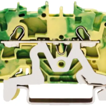 Morsetto di passaggio WAGO TOPJOB S 2.5mm² 2L verde/giallo ser.2002 