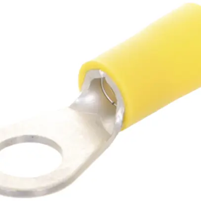 Cosse à sertir forme annulaire Ferratec M4 isolé PC 4…6mm² jaune 50 pièces 