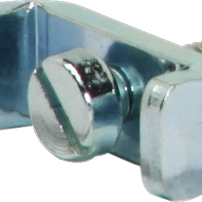 Plaque de contact et 1 vis en acier galvanisé 