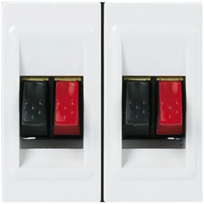 Presa altoparlante INS MOS bianco doppio 2 moduli 