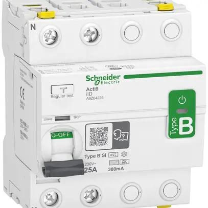 Interrupteur différentiel SE Acti9 type B-SI 25A 300 mA 2P 400V 