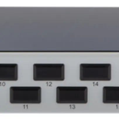 Spleissbox 19" Dätwyler 1HE 6×LCD/PC 12×FP 2m, bg 