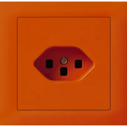 Presa INS kallysto tipo 23 montaggio T scatola INS G3 telaio a innesto arancione 