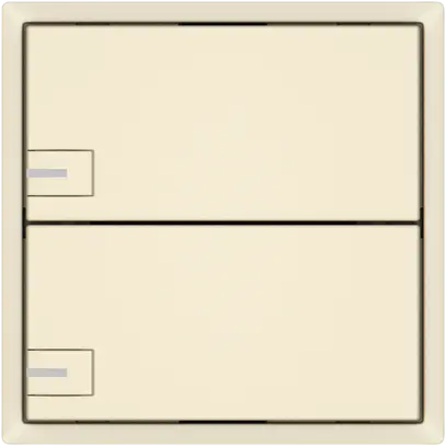 Pulsante KNX RGB EDIZIO.liv SNAPFIX® sensore temp.RGB-LED 2× com.1T cr 