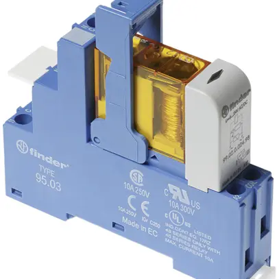 Relè di accoppiamento AMD Finder 48, 1C 10A/230VAC AgNi morsetti a vite 