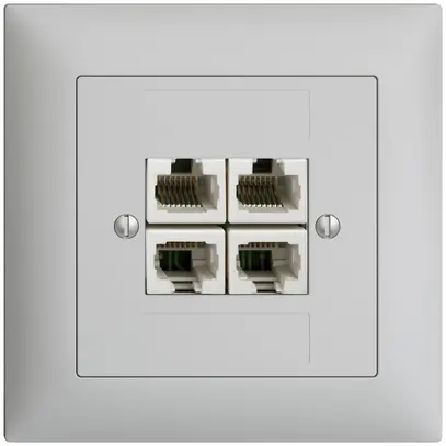 Presa di raccordo INC 4×RJ45/u 4P sep.grc EDIZIOdue ITplus 