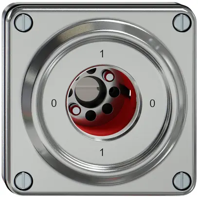 Interruttore a chiave INC ELEMENT SNAPFIX® 1P 16A 400V 0-1-0-1 all 