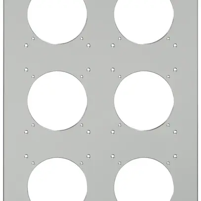 Plaque de montage ELEMENT SNAPFIX® 3×2 vertical 125×325mm aluminium 