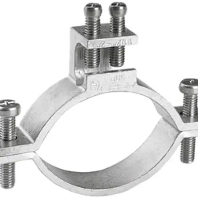 Brida di messa a terra AGRO 1 1/2…2" (47.9…59.6mm), 1×4…50mm²/Ø8mm 