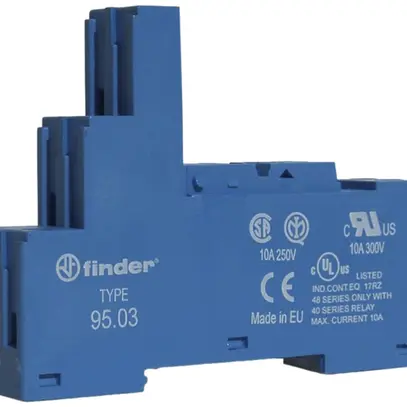 Base per relè Finder serie 95 p. 40.31, a vite, staffa plastica 
