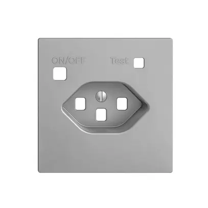 Frontset EDIZIOdue zu FI-Steckdose F, T23, silver 