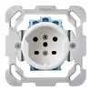 Insert pour prise ENC basico T15 avec plaque de fixation blanc 