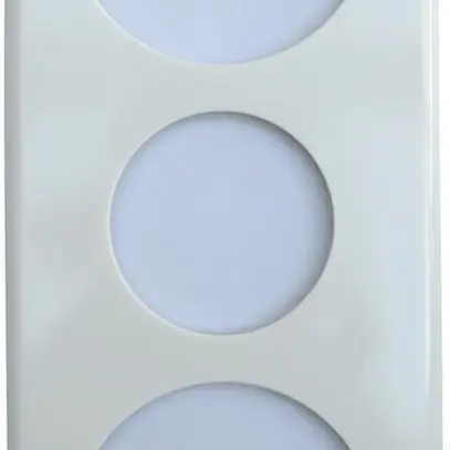 Abdeckplatte 3×1 58-43-58mm weiss 
