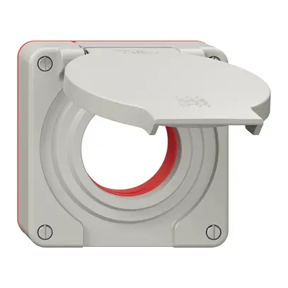 Coperchio con coperchio ribaltabile NEVO Ø42mm IP55 grc (guarn.ro) 