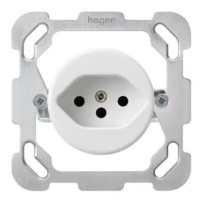 Inserto per presa INC basico T13 placca di fissaggio bianco protezione bambini 