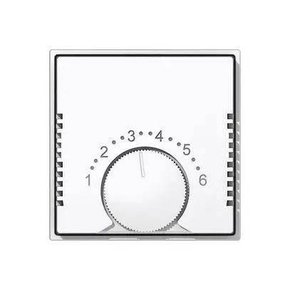 Kit frontale SIDUS per termostato ambiente bianco lucido 