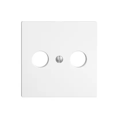 Plaque frontale EDIZIOdue blanc pour R/TV 