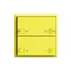 Frontset Dimmer 1…10V Szene 1K/2T ZEP 60×60mm lemon 