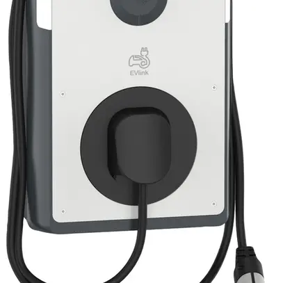 Station de charge EVlink Pro AC triphasé 1 point charge 22kW câble 5m FI type A1 