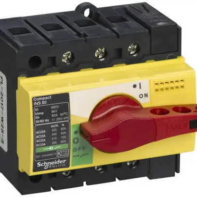 Interrupteur de charge INC Schneider Electric NS-I 80 3L jaune/rouge 