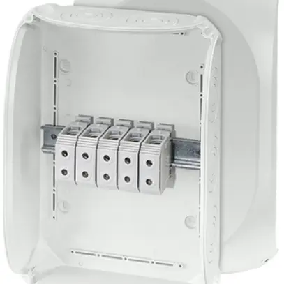 Boîte de dérivation AP Hensel DK 5055 G, 4×50mm², gris 