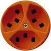 Prise Hager basico 3×type 23 A orange 
