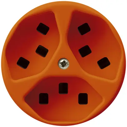 Prise Hager basico 3×type 23 A orange 