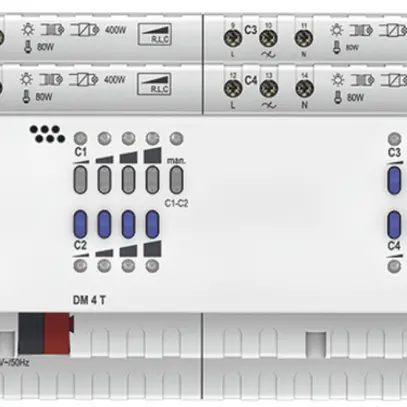 Attuatore-variatore AMD Theben DM 4T KNX,Fix,100…240V,8TE,IP20 